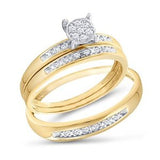 GOLD/DIAMOND WEDDING SET