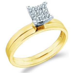 GOLD/DIAMOND BRIDAL SET