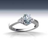 STERLING SILVER ENGAGEMENT RING