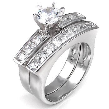 STERLING SILVER BRIDAL SET