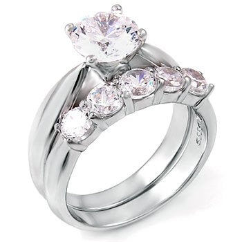 STERLING SILVER BRIDAL SET