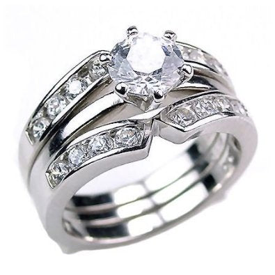 STERLING SILVER BRIDAL SET