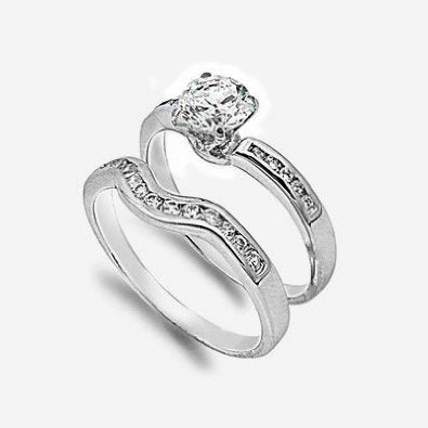 STERLING SILVER BRIDAL SET