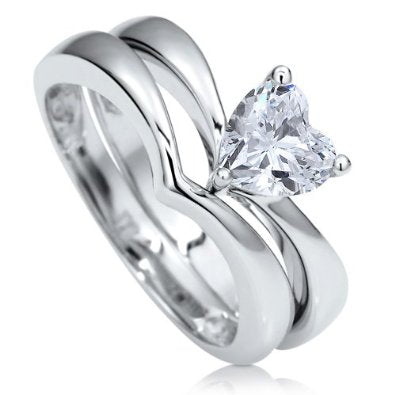 STERLING SILVER BRIDAL SET