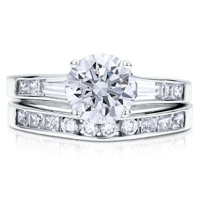 STERLING SILVER BRIDAL SET