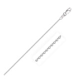18k White Gold Round Cable Chain 1.5mm-rx03178-16