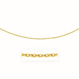 3.5mm 14k Yellow Gold Pendant Chain with Textured Links-rx01856-20