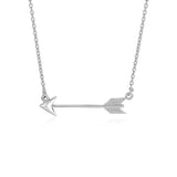Necklace with Arrow in Sterling Silver-rx04304-18