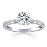 14k White Gold Engagement Ring with Diamond Channel Set Band-rxd4774y28bt