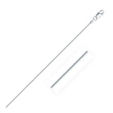 Rhodium Plated 1.2mm Sterling Silver Snake Style Chain-rx19530-22
