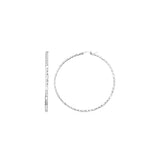 Sterling Silver Hoop Earrings with Cubic Zirconias-rx82269
