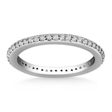 14k White Gold Round Diamond Eternity Ring-rxd35445y28bt