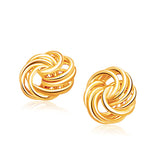 Rosetta Petite Love Knot Stud Earrings in 14k Yellow Gold-rx42647