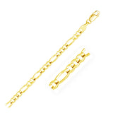 4.5mm 14k Yellow Gold Solid Figaro Chain-rx49696-22