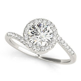 14k White Gold Halo Design Bypass Round Diamond Engagement Ring (5/8 cttw)-rxd33975y28bt
