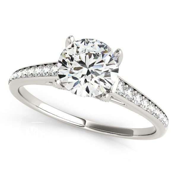 14k White Gold Diamond Engagement Ring With Cathedral Design (1 1/3 cttw)-rxd56694y28bt