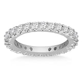 14k White Gold Common Prong Round Diamond Eternity Ring-rxd55661y28bt