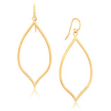 14k Yellow Gold Marquise Style Polished Earrings-rx62748