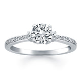 14k White Gold Diamond Accent Engagement Ring-rxd60761y28bt