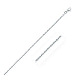 Rhodium Plated 1.7mm Sterling Silver Sparkle Style Chain-rx65897-18