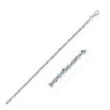Rhodium Plated 2.2mm Sterling Silver Sparkle Style Chain-rx70069-16