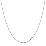 Sterling Silver Round Omega Style Chain Necklace with Rhodium Plating (1.25mm)-rx74463-18