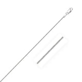 Sterling Silver Rhodium Plated Snake Chain 0.9mm-rx83579-16