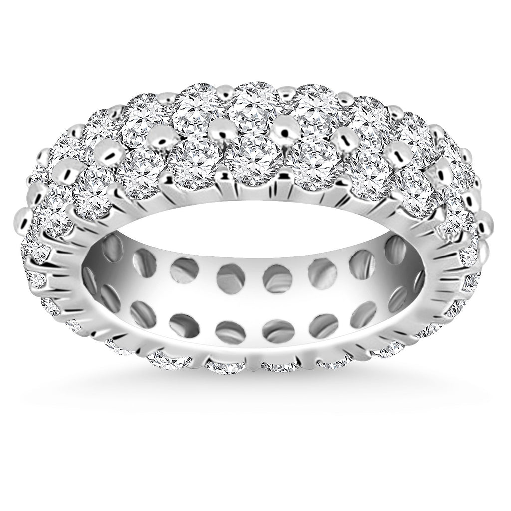 14k White Gold Double Band Round Diamond Eternity Ring-rxd80938y28bt