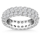 14k White Gold Double Band Round Diamond Eternity Ring-rxd80938y28bt