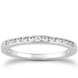 14k White Gold Channel Set Diamond Wedding Ring Band Set 1/3 Around-rxd86026y28bt