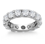 14k White Gold Round Diamond Studded Eternity Ring-rxd83764y28bt