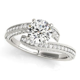 14k White Gold Round Diamond Bypass Style Engagement Ring (1 1/2 cttw)-rxd55228y28bt