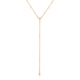14k Rose Gold 20 inch Lariat Necklace with Diamondsrx85677-20-rx85677-20