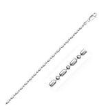 Sterling Silver Rhodium Plated Bead Chain 1.5mm-rx98687-24