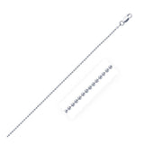 Rhodium Plated 1.5mm Sterling Silver Bead Style Chain-rx97034-24