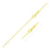 Double Extendable Diamond Cut Cable Chain in 14k Yellow Gold (0.8mm)-rx70557-18