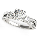 14k White Gold Split Shank Round Diamond Engagement Ring (1 5/8 cttw)-rxd3294y28bt