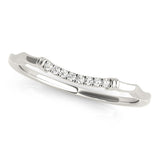 14k White Gold Wave Design Pave Set Diamond Wedding Ring (1/20 cttw)-rxd60279y28bt