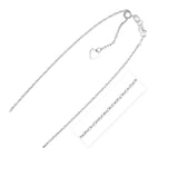 Sterling Silver 1.5mm Adjustable Rope Chain-rx53570-22