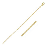 14K Yellow Gold Fine Paperclip Chain (1.5mm)-rx76628-16