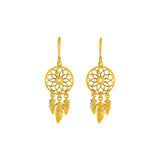 Dream Catcher Earrings in 14k Yellow Gold-rx83364