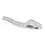 14k White Gold Modern Curved Wedding Ring (1/5 cttw)-rxd97636y28bt