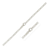 Sterling Silver Rhodium Plated Paperclip Chain (2.5 mm)-rx65905-18