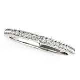 14k White Gold Classic Style Diamond Wedding Band (1/5 cttw)-rxd72496y28bt