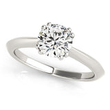 14k White Gold Double Prong Set Solitaire Diamond Engagement Ring (1 cttw)-rxd45469y28bt