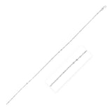 Classic Rhodium Plated Mirror Chain in Sterling Silver (2.6mm)-rx60076-20