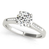 14k White Gold Single Row Diamond Engagement Ring (1 cttw)-rxd65566y28bt