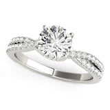 14k White Gold Fancy Prong Split Shank Diamond Engagement Ring (1 1/4 cttw)-rxd85287y28bt