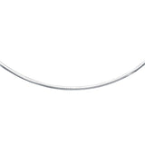 Sterling Silver Classic Omega Chain Necklace (4.0mm)-rx89574-16