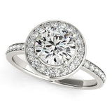 14k White Gold Round Halo Diamond Engagement Ring (1 1/2 cttw)-rxd66978y28bt
